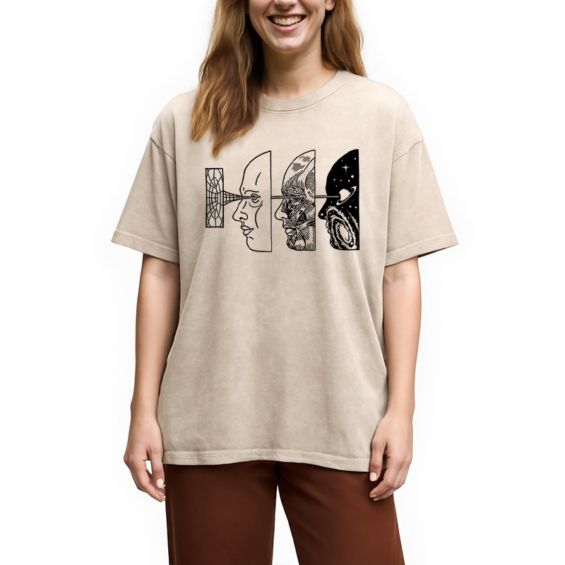 Modecanvas Reality Is Manipulated By Thought Washed T-Shirt