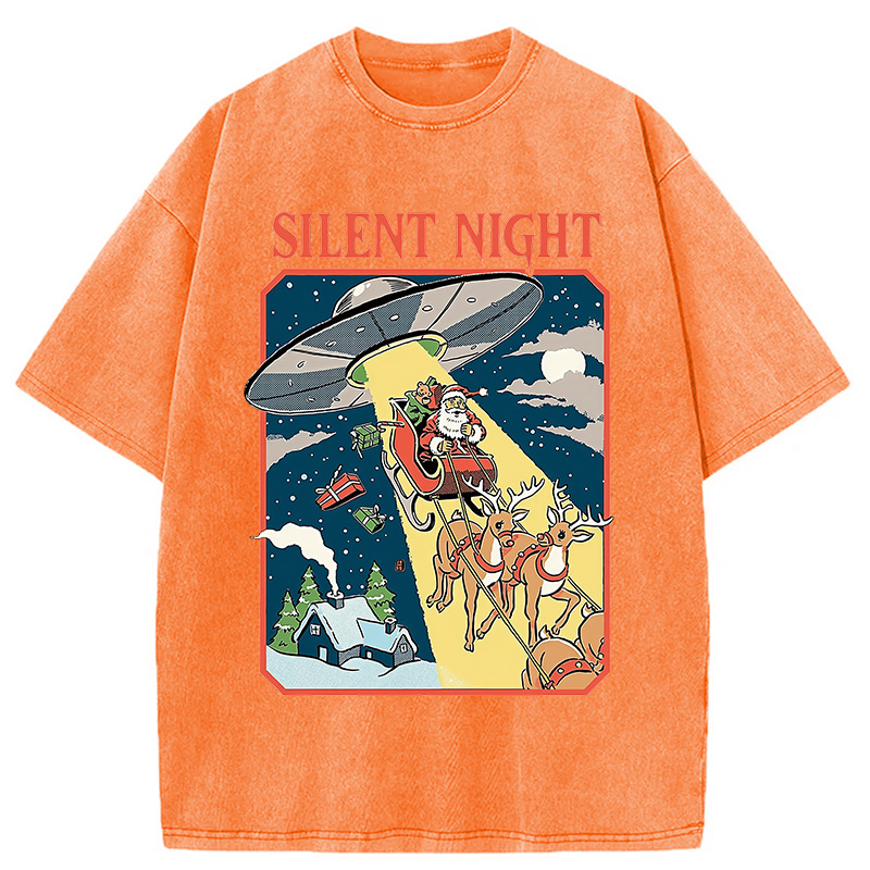Modecanvas Silent Night Washed T-Shirt