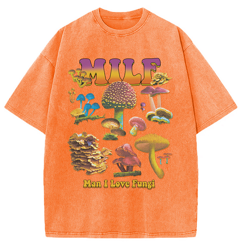 Modecanvas MILF Fungi Washed T-Shirt