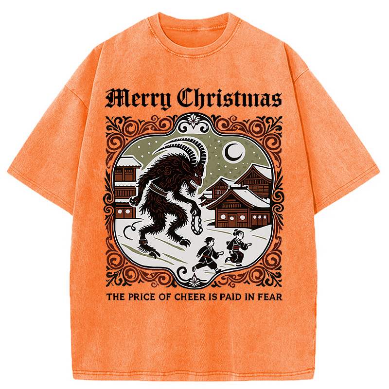 Modecanvas The Price of Cheer is Paid in Fear Washed T-Shirt