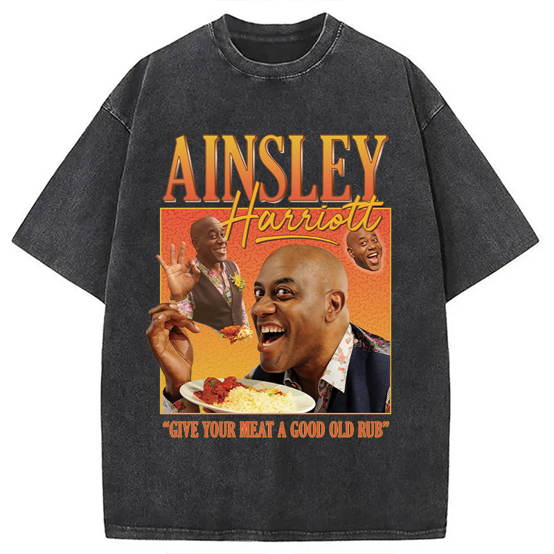 Modecanvas Ainsley Harriott Homage Washed T-Shirt