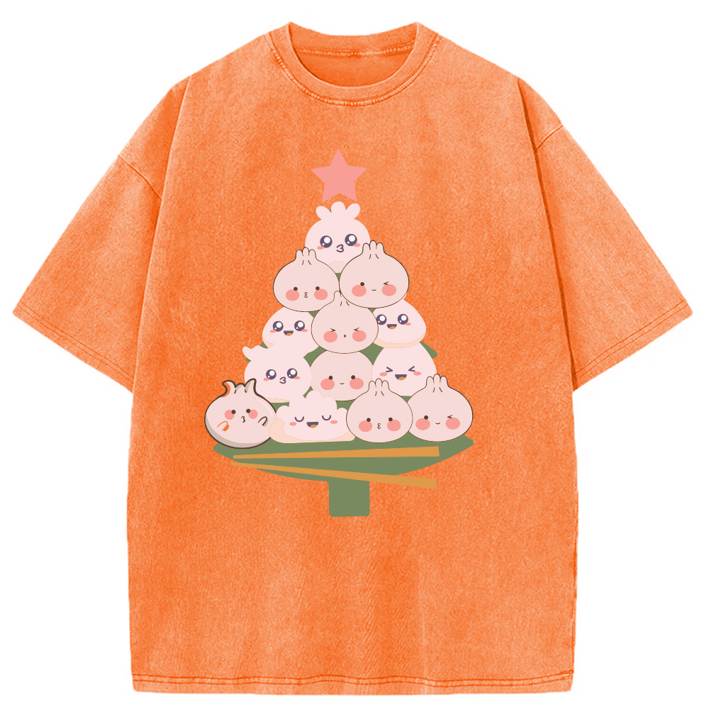 Modecanvas Bao Christmas Washed T-Shirt