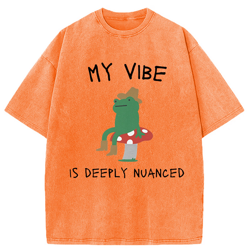 Modecanvas My Vibe Washed T-Shirt