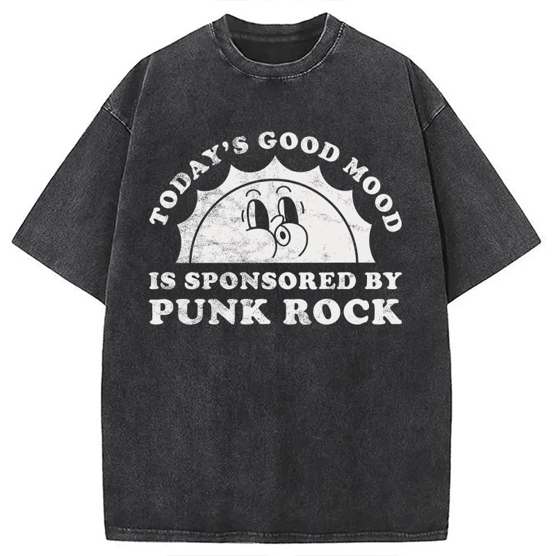 Modecanvas Punk Rock Washed T-Shirt