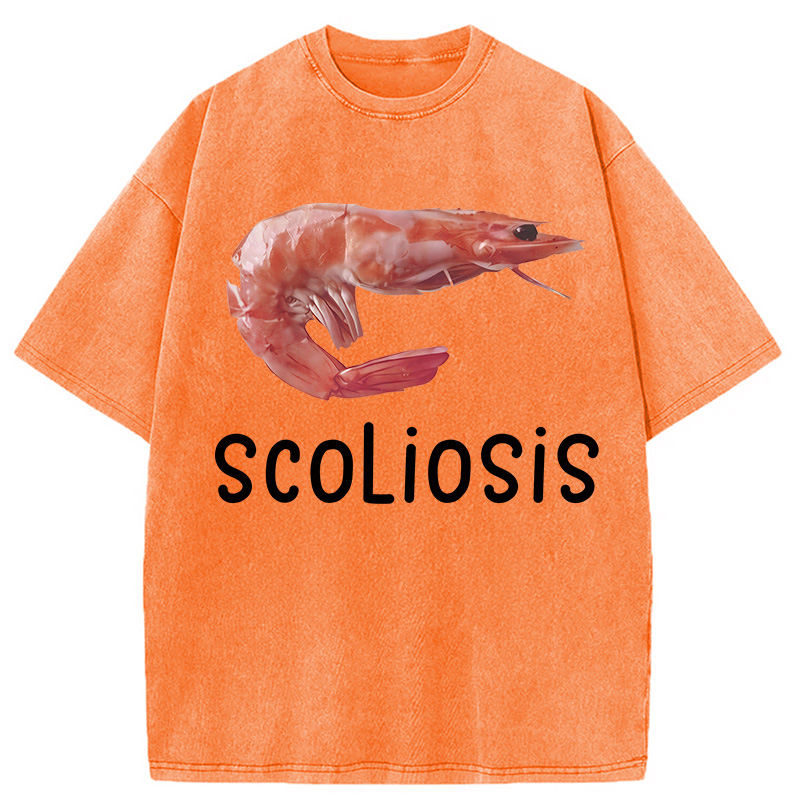Modecanvas Scoliosis Washed T-Shirt