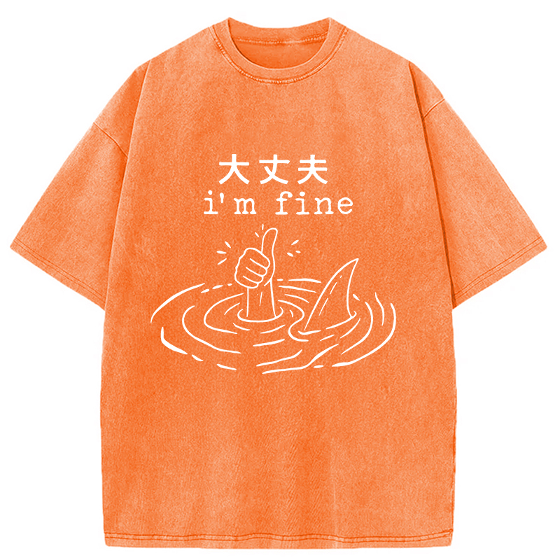 Modecanvas People In Danger Washed T-Shirt
