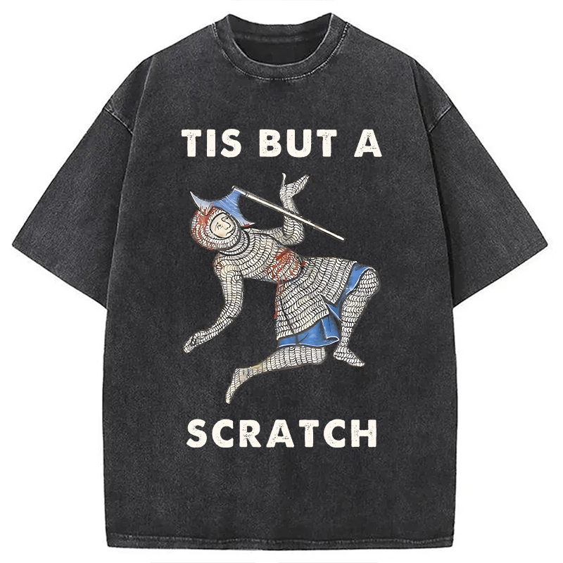 Modecanvas Funny Medieval Washed T-Shirt
