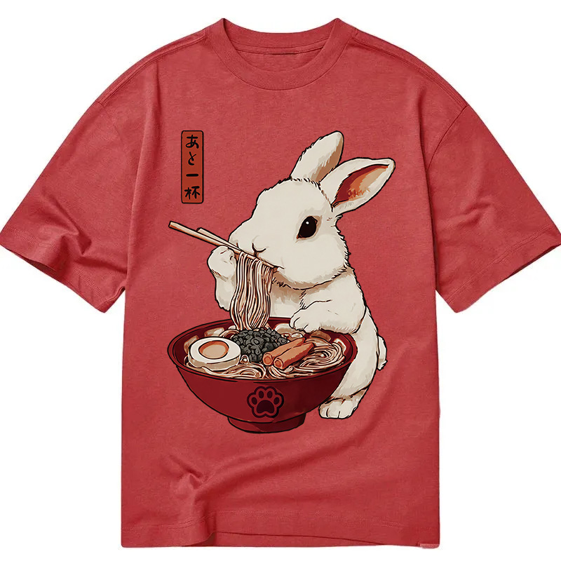 Modecanvas Bunny:One More Bowl, Please! DTG Printing Classic T-Shirt-modecanvas