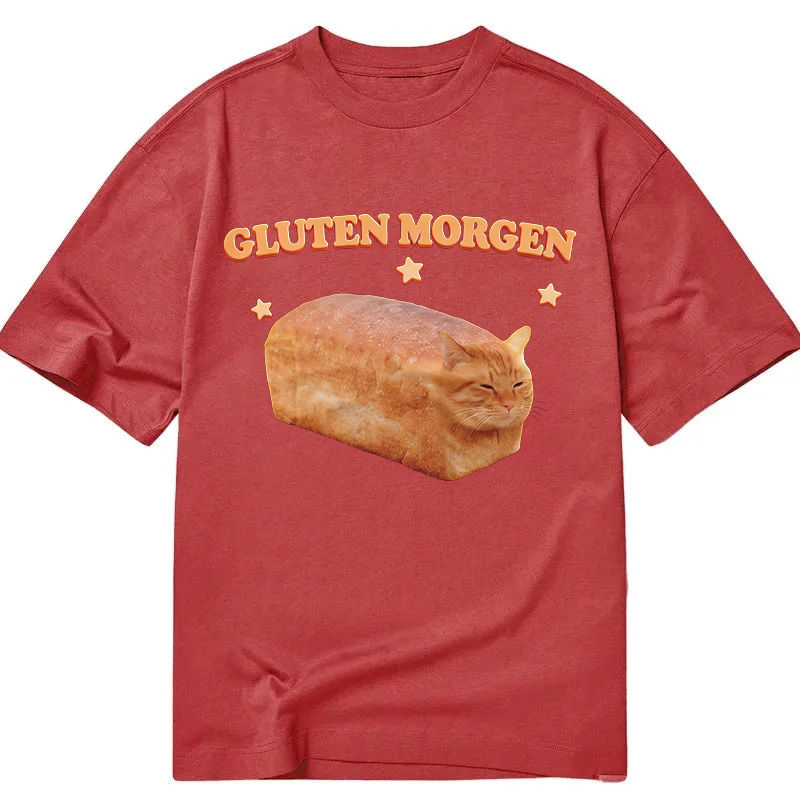 Modecanvas Silly Gluten Cat DTG Printing Classic T-Shirt-modecanvas