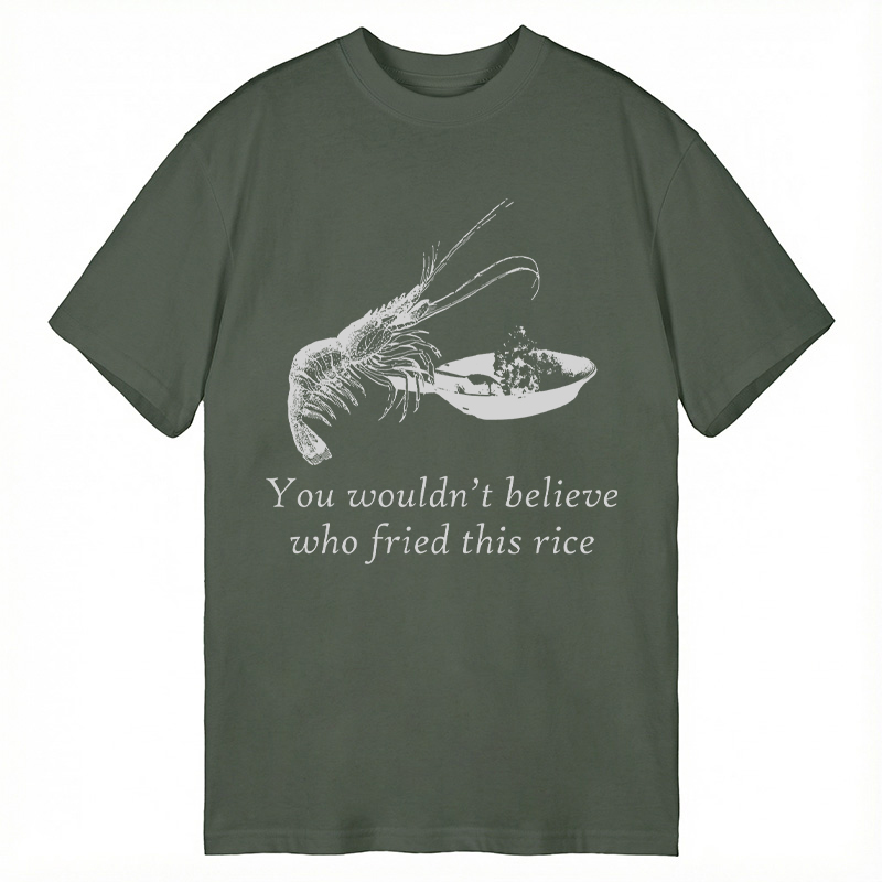 Modecanvas Shrimp Fried Rice DTG Printing Classic T-Shirt-modecanvas