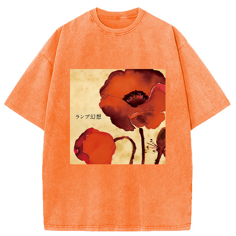 Modecanvas Gensou Lamp Band Washed T-Shirt