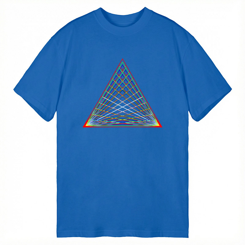Modecanvas Prismatic Pyramid DTG Printing Classic T-Shirt-modecanvas