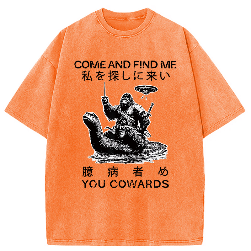 Modecanvas Come and Find Me You Washed T-Shirt