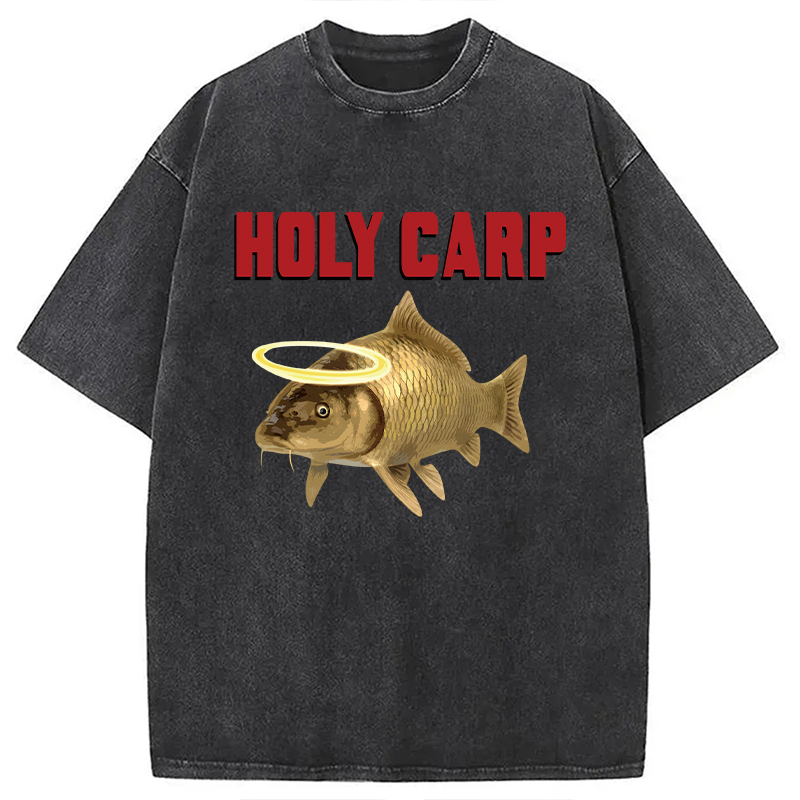 Modecanvas Holy Carp DTG Printing Washed T-Shirt