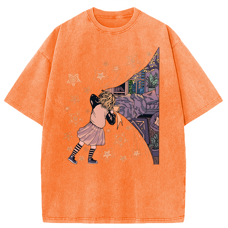 Modecanvas Unveiling Serenity DTG Printing Washed T-Shirt