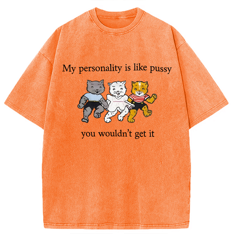 Modecanvas My Personality DTG Printing Washed T-Shirt