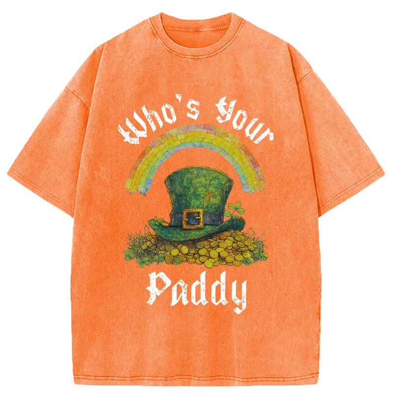 Modecanvas Funny St Patricks Day DTG Printing Washed T-Shirt-modecanvas