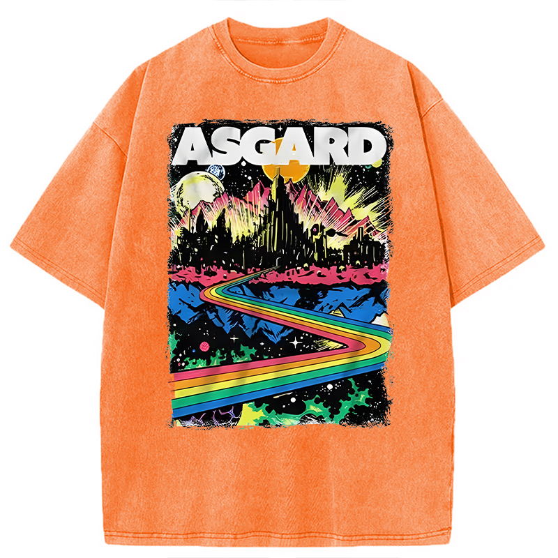 Modecanvas Home of the Gods DTG Printing Washed T-Shirt