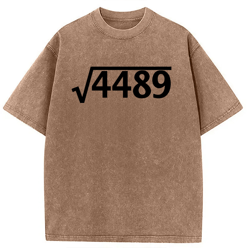 Modecanvas Square Root 4489 DTG Printing Washed T-Shirt