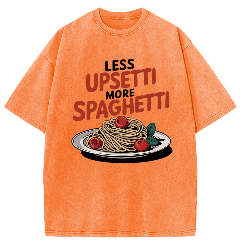Modecanvas Funny Food DTG Printing Washed T-Shirt