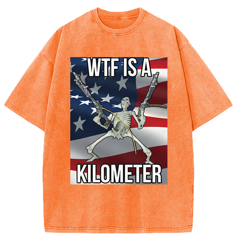 Modecanvas WTF Is A Kilometer Washed T-Shirt