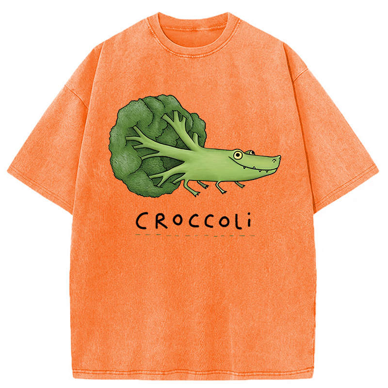 Modecanvas Croccoli DTG Printing Washed T-Shirt