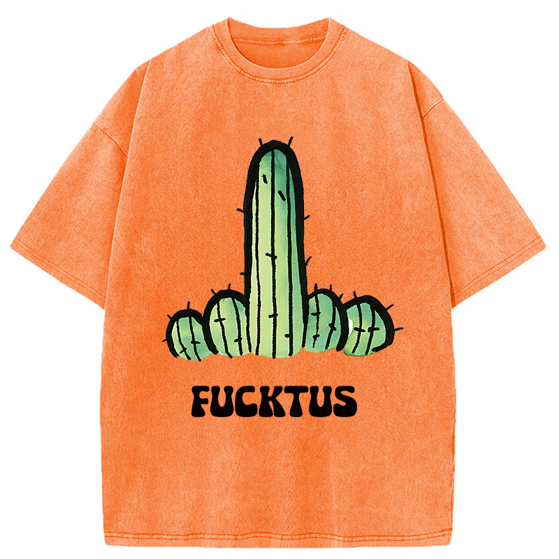 Modecanvas Fucktus DTG Printing Washed T-Shirt