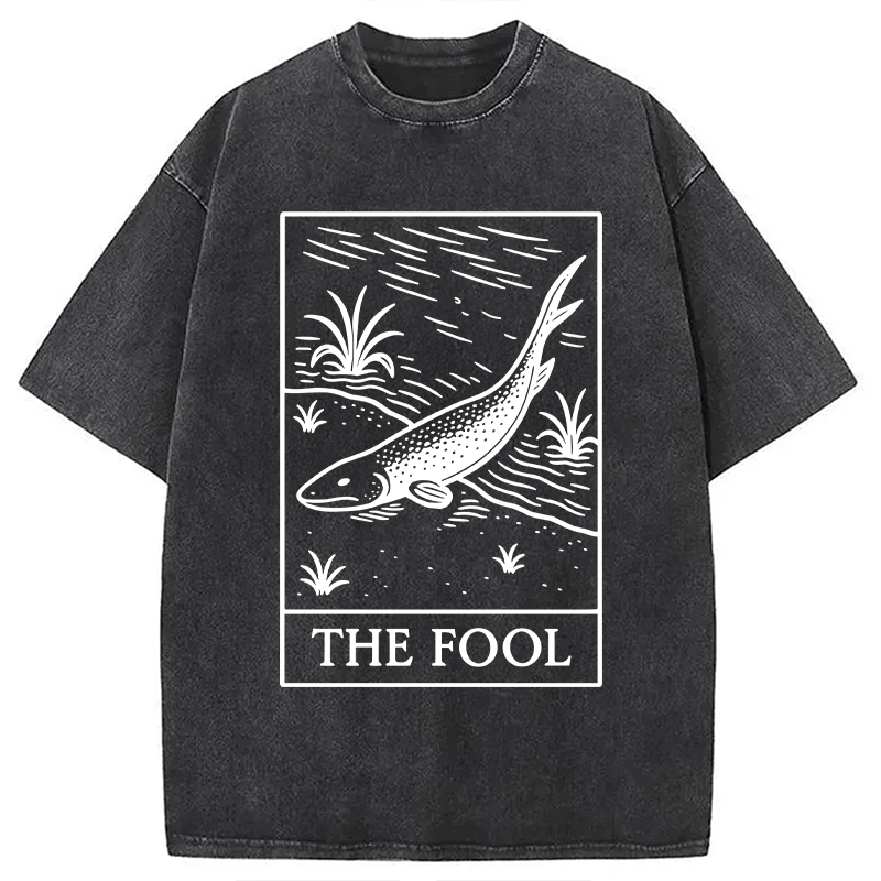 Modecanvas The Fool Washed T-Shirt-modecanvas