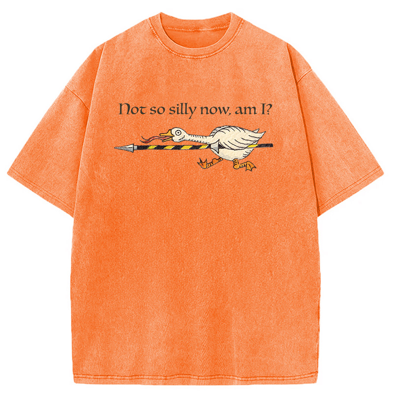 Modecanvas Not So Silly Now Am I? DTG Printing Washed T-Shirt