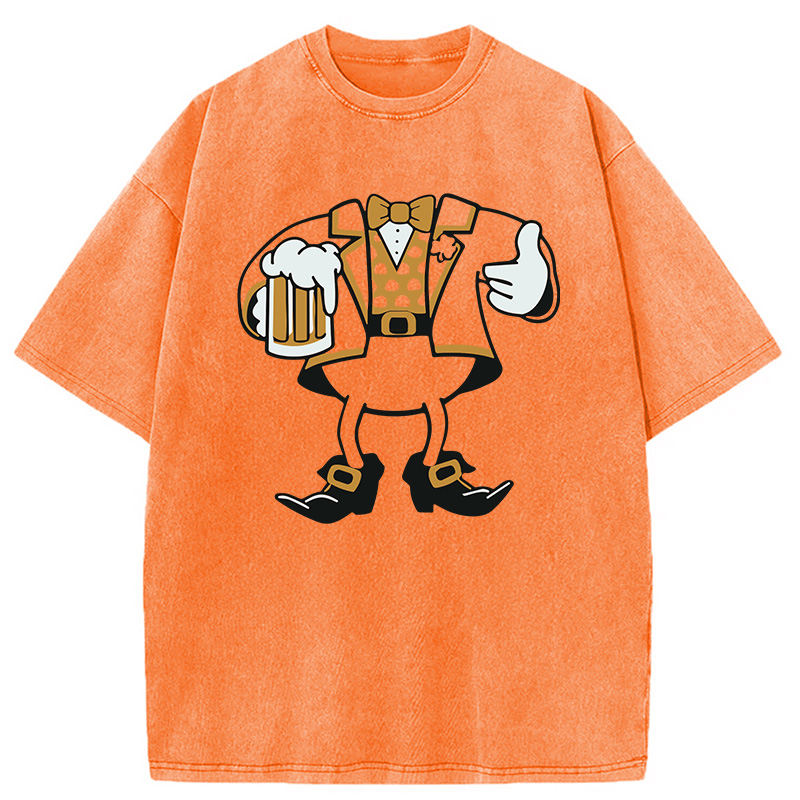 Modecanvas Leprechaun Look-A-Like DTG Printing Washed T-Shirt