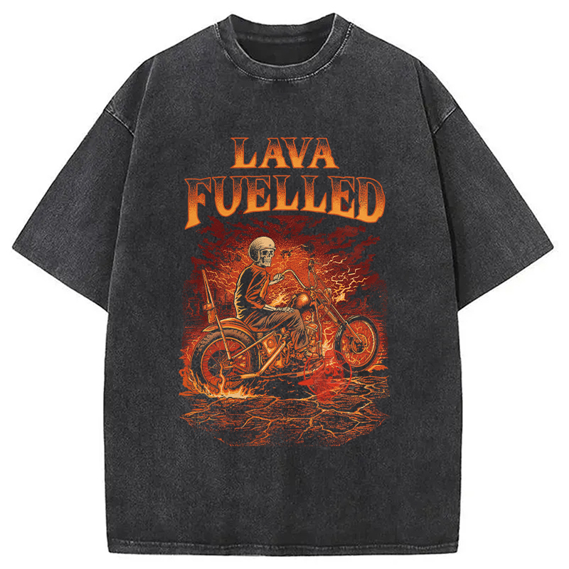 Modecanvas Lava Fuelled DTG Printing Washed T-Shirt