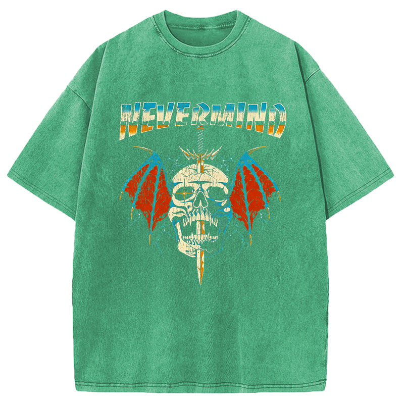 Modecanvas Nevermind DTG Printing Washed T-Shirt