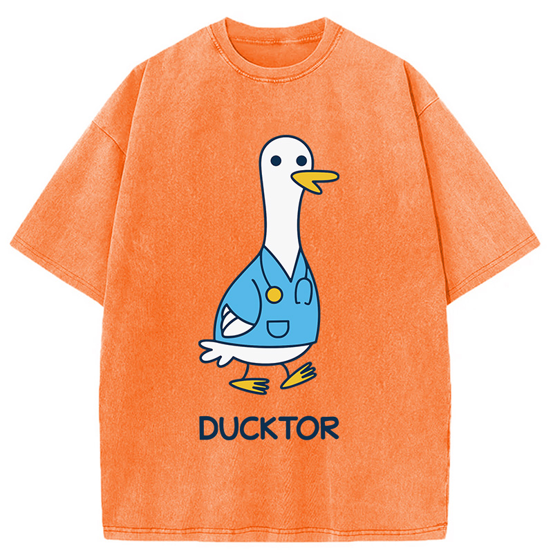 Modecanvas Ducktor DTG Printing Washed T-Shirt