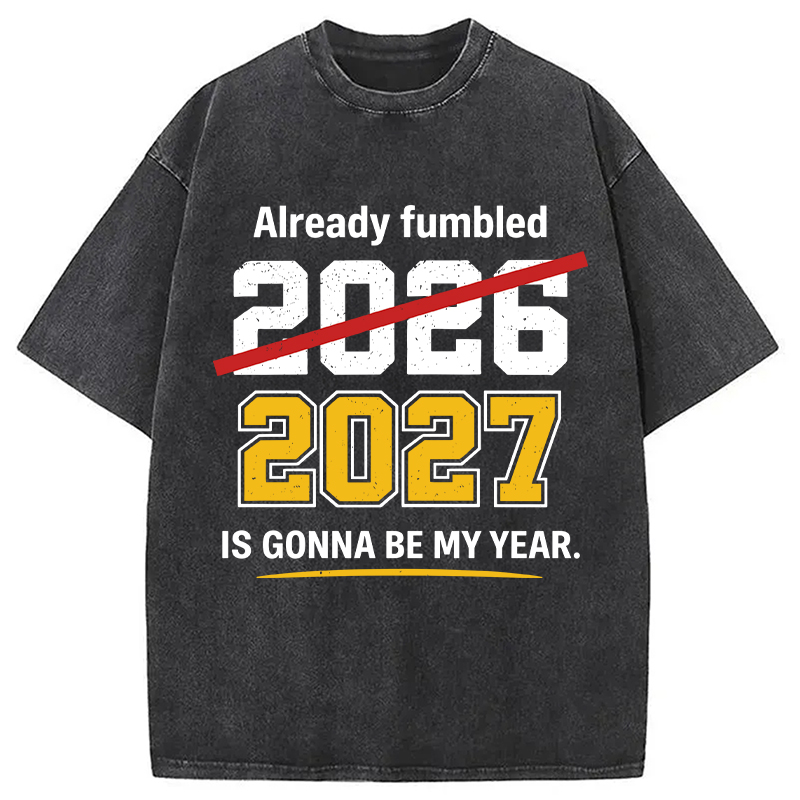 Modecanvas Already Fumbled 2026 DTG Printing Washed T-Shirt