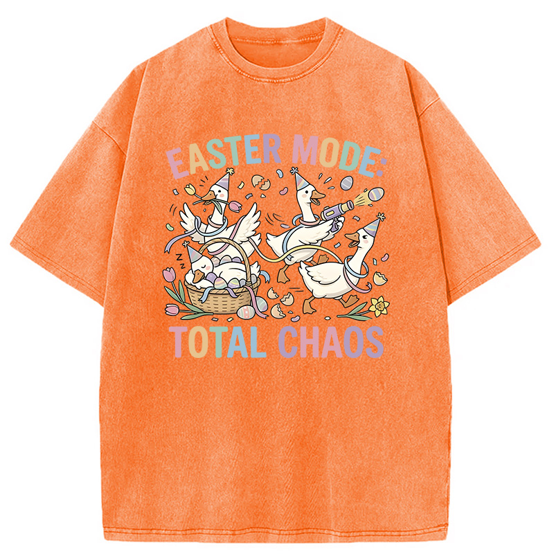 Modecanvas Easter Goose DTG Printing Washed T-Shirt