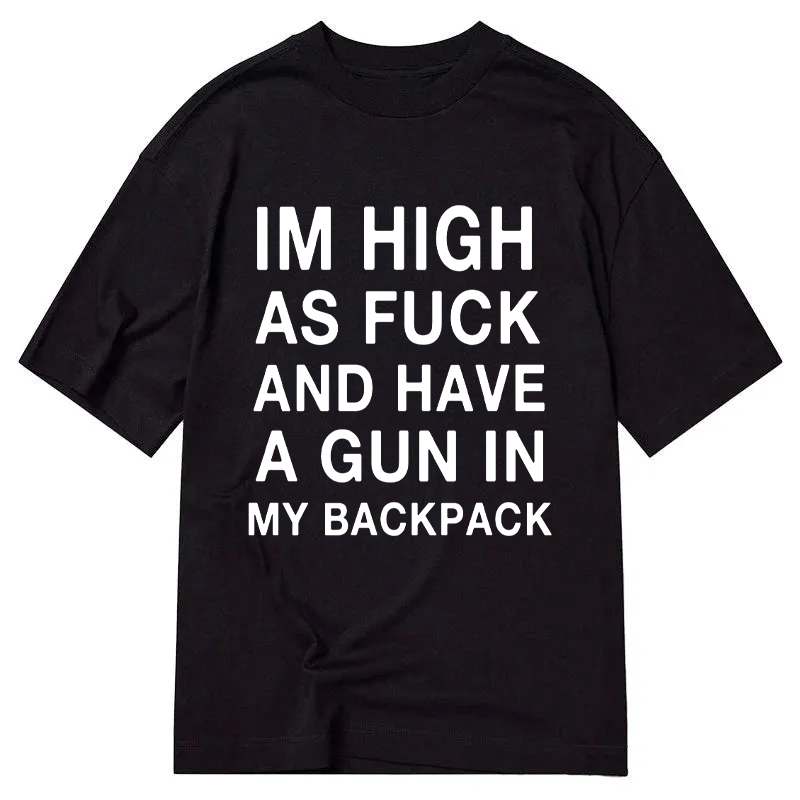 Modecanvas Im High DTG Printing Classic T-Shirt-modecanvas