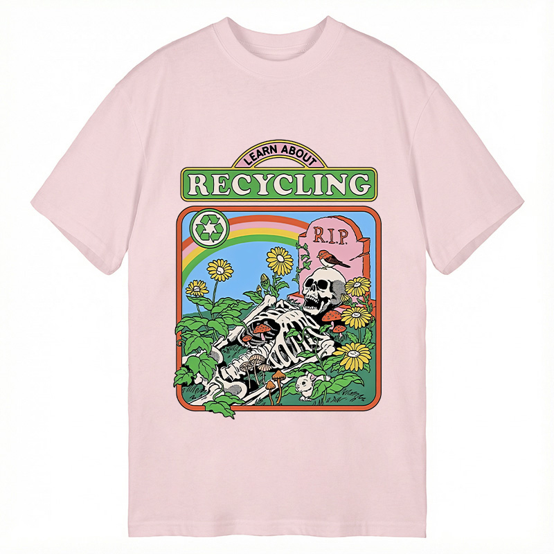 Modecanvas Recycling Life DTG Printing Classic T-Shirt-modecanvas