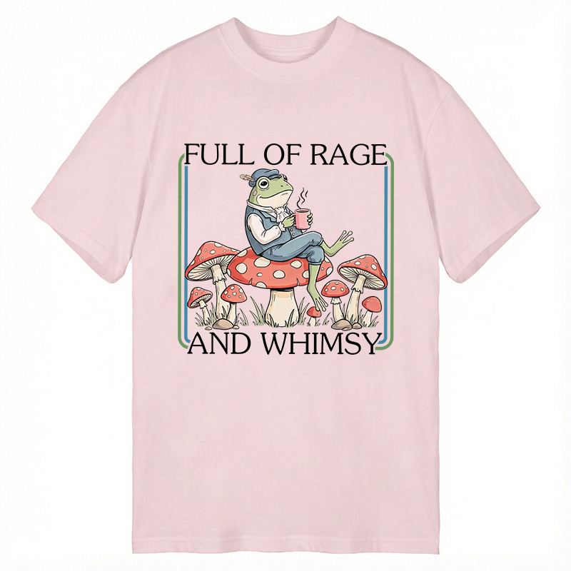 Modecanvas Full Of Rage and Whimsy Frog DTG Printing Classic T-Shirt-modecanvas