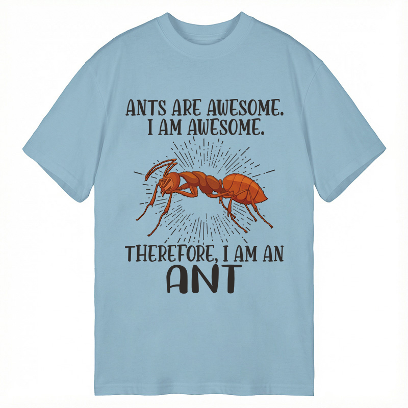 Modecanvas Funny Awesome Ant DTG Printing Classic T-Shirt-modecanvas