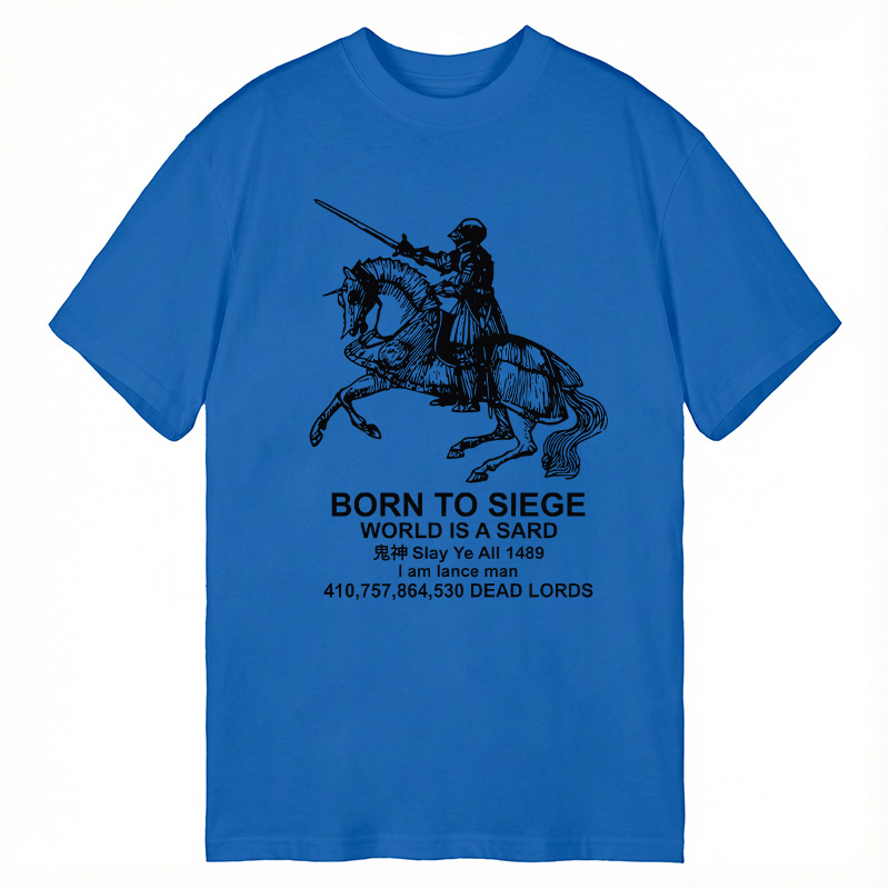 Modecanvas Born to Siege DTG Printing Classic T-Shirt-modecanvas