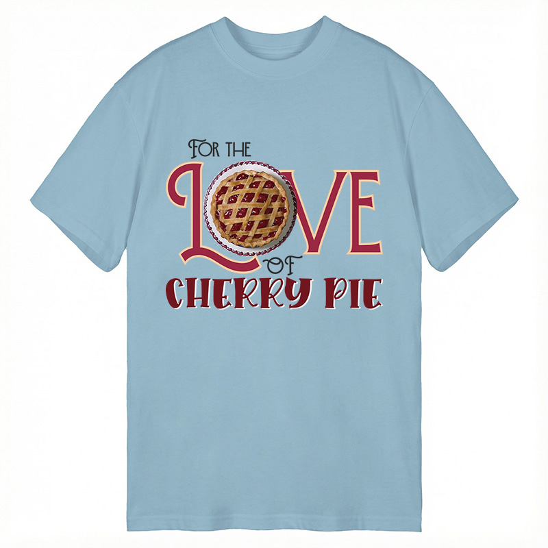 Modecanvas For the Love of Cherry Pie DTG Printing Classic T-Shirt-modecanvas