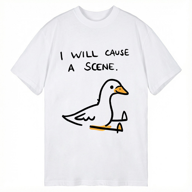 Modecanvas Pigeon Cause Trouble Meme DTG Printing Classic T-Shirt-modecanvas