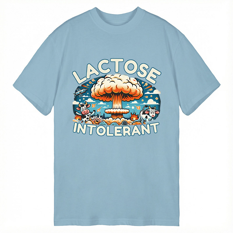 Modecanvas Lactose Intolerant Funny Meme DTG Printing Classic T-Shirt-modecanvas