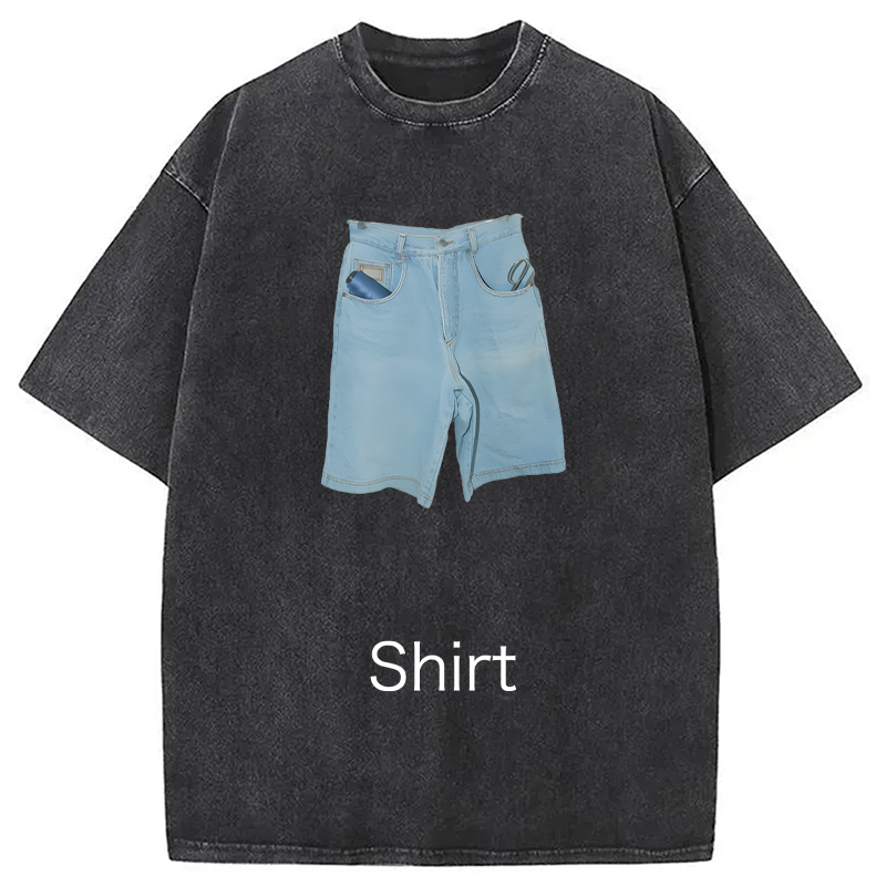 Modecanvas Weirdcore Clothing DTG Printing Washed T-Shirt