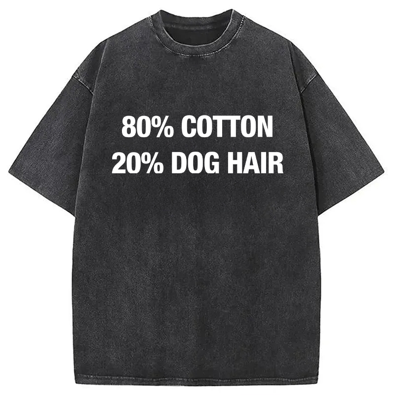 Modecanvas 80 Cotton 20 Dog Hair DTG Printing Washed T-Shirt