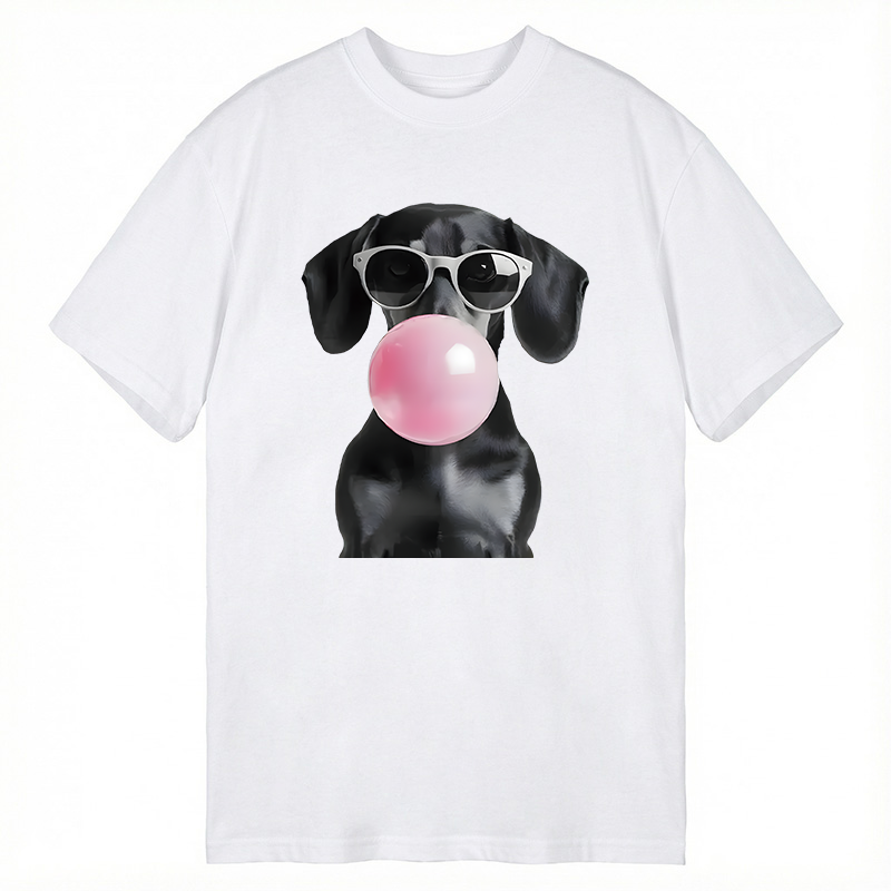 Modecanvas Dachshund Vintage DTG Printing Classic T-Shirt-modecanvas