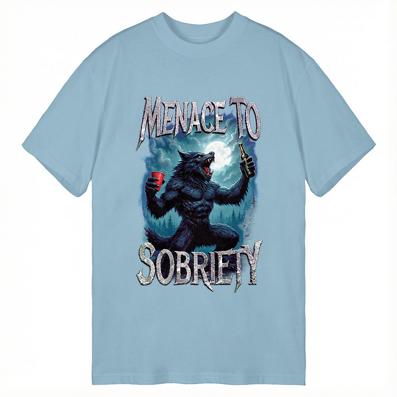 Modecanvas Menace To Sobriety DTG Printing Classic T-Shirt-modecanvas