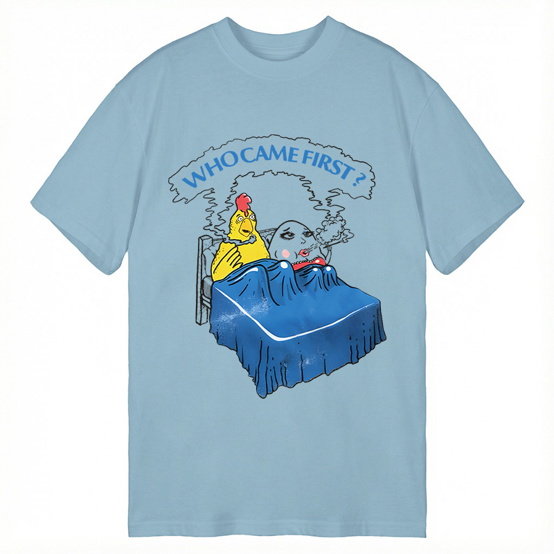 Modecanvas Who Came First DTG Printing Classic T-Shirt-modecanvas