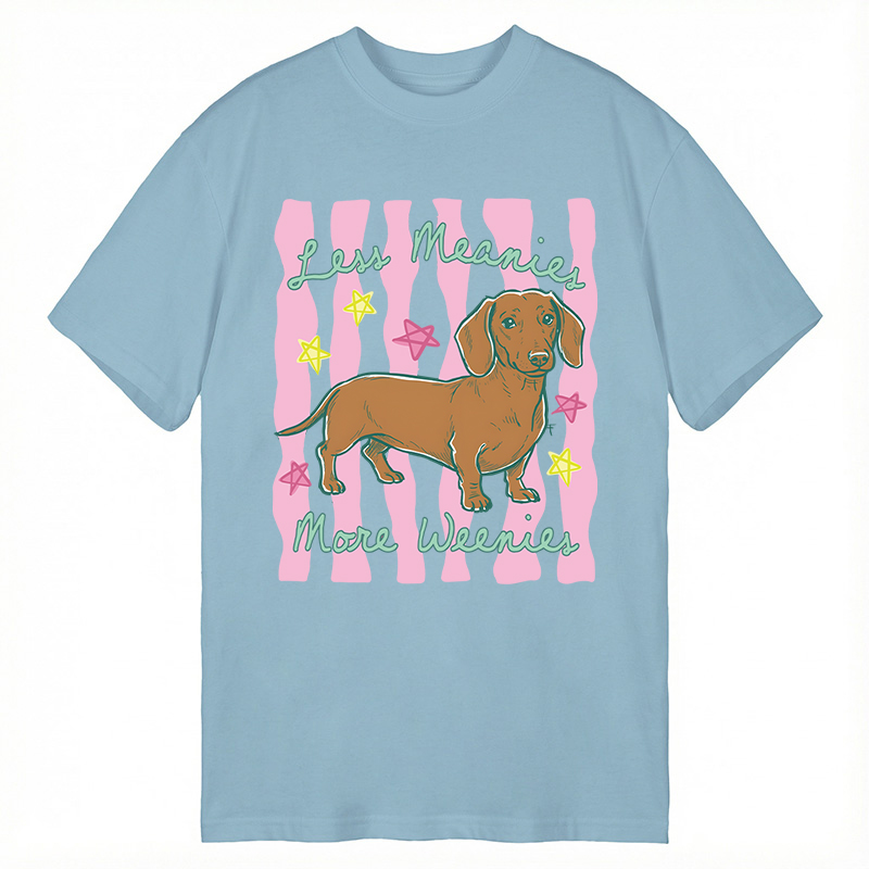 Modecanvas Less Meanies More Weenies DTG Printing Classic T-Shirt-modecanvas