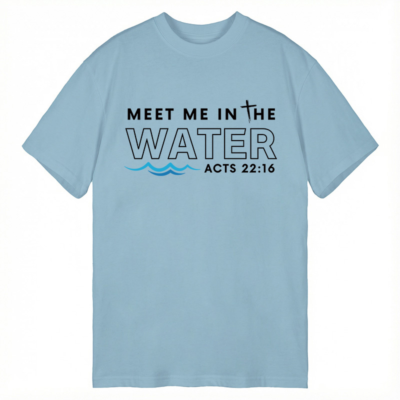 Modecanvas Meet me in the water DTG Printing Classic T-Shirt-modecanvas
